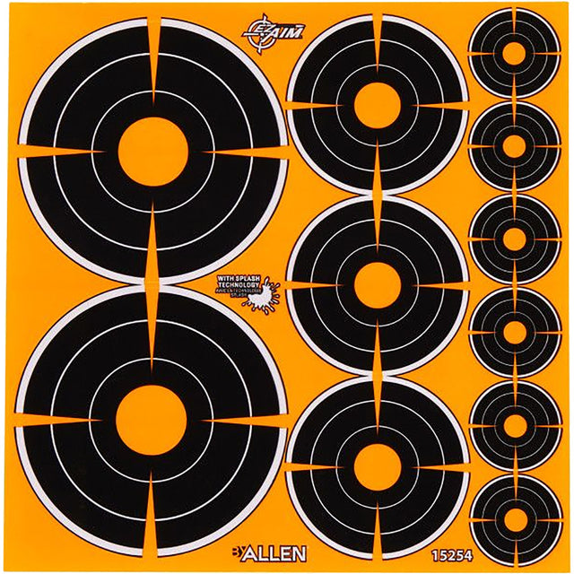 EzAim Splash Bullseye Adhesive Targets Variety Pack 12 pk. | EZAim