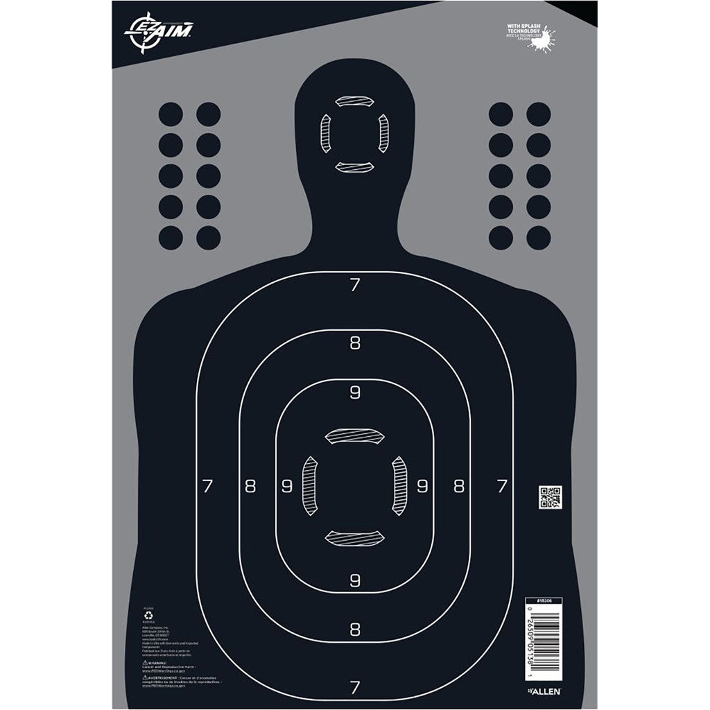 EzAim Splash Silhouette Adhesive Targets 13x18 100 pk. | EZAim