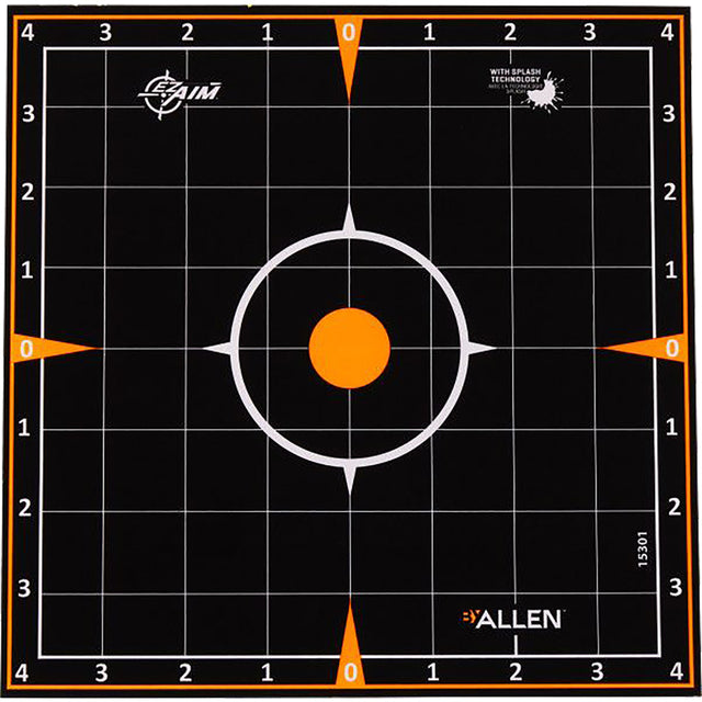 EzAim Splash Sight-In Grid Adhesive Targets 8x8 6 pk. | EZAim