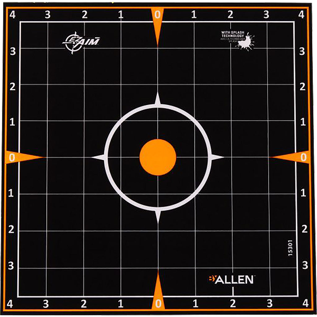 EzAim Splash Sight-In Grid Adhesive Targets 8x8 6 pk. | EZ-AIM