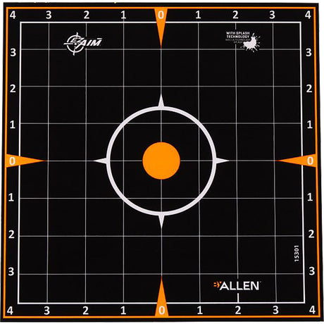 EzAim Splash Sight-In Grid Adhesive Targets 8x8 6 pk. | EZ-AIM