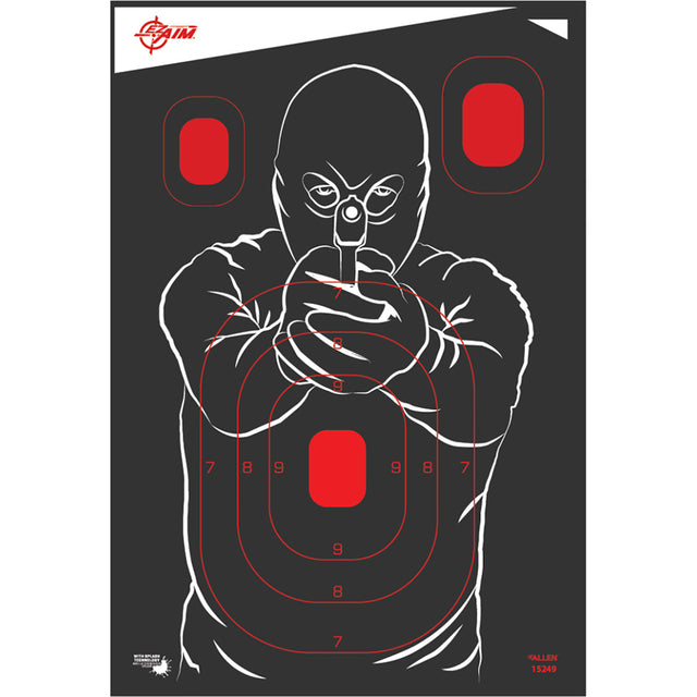 EzAim Splash Bad Guy Targets 12x18 5 pk. | EZAim