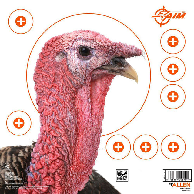 EzAim Four Color Turkey Patterning Paper Targets 12x12 6 pk. | EZ-AIM