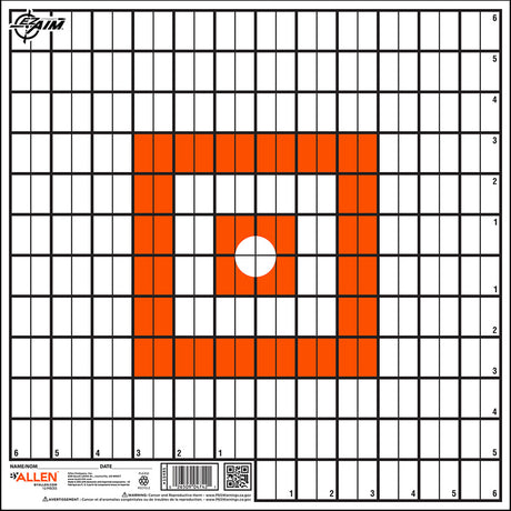 EzAim Grid Paper Targets 12x12 12 pk. | EZAim