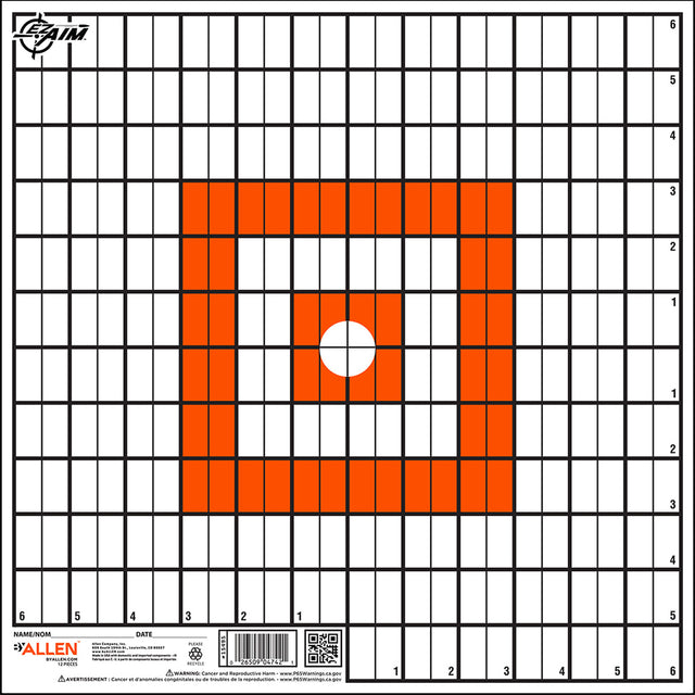 EzAim Grid Paper Targets 12x12 12 pk. | EZAim