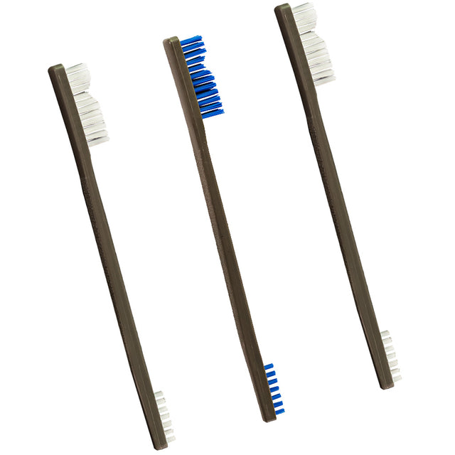 Otis All Purpose Brushes Nylon/Bronze/Stainless Steel 3 pk. | Otis