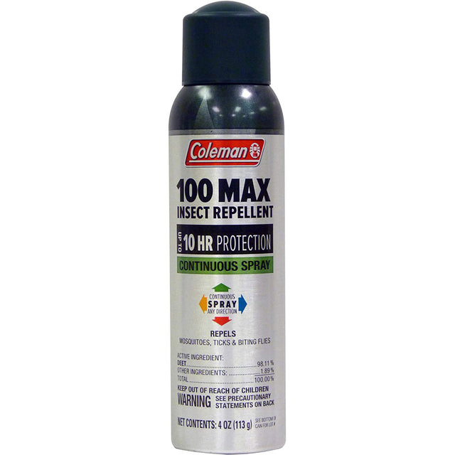 Coleman Max Insect Repellent 4oz-100% Deet Continuous Spray | Coleman