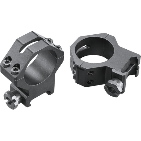 Weaver Classic 4Hole Skeleton Rings Matte Black 30mm High Clamshell Pack | Weaver