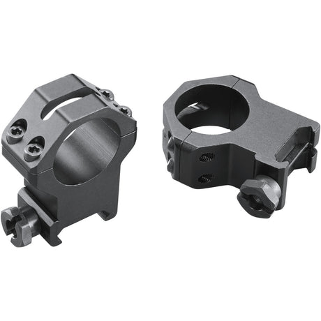 Weaver Classic 4Hole Skeleton Rings Matte Black 1" XXHigh Clamshell Pack | Weaver