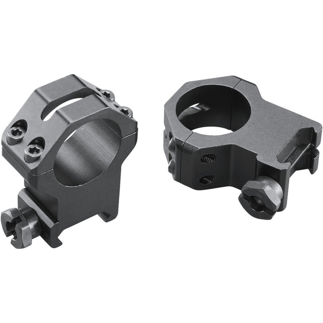 Weaver Classic 4Hole Skeleton Rings Matte Black 1" XXHigh Clamshell Pack | Weaver