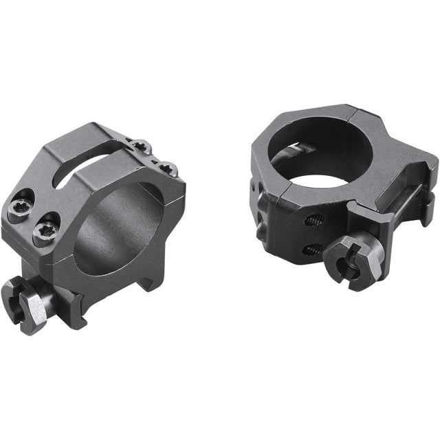 Weaver Classic 4Hole Skeleton Rings Matte Black 1" Medium Clamshell Pack | WEAVER MOUNTS