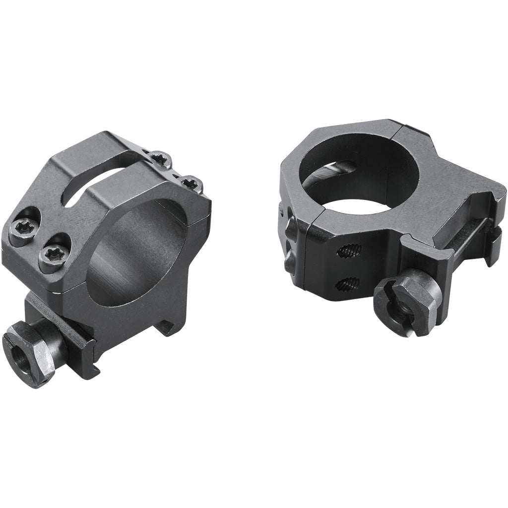 Weaver Classic 4Hole Skeleton Rings Matte Black 1" High Clamshell Pack | Weaver
