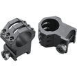 Weaver Classic 6Hole Skeleton Rings Matte Black 1" XXHigh Clamshell Pack | Weaver
