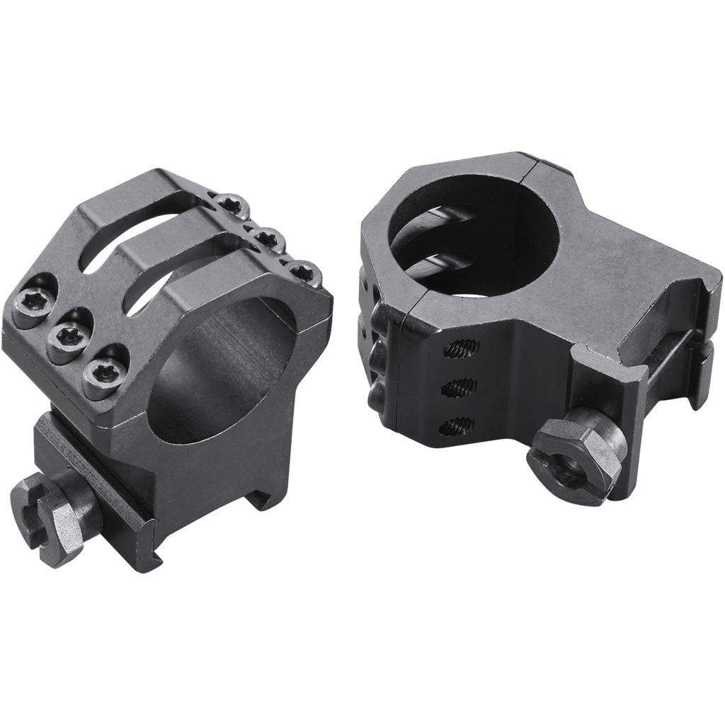 Weaver Classic 6Hole Skeleton Rings Matte Black 1" XXHigh Clamshell Pack | Weaver