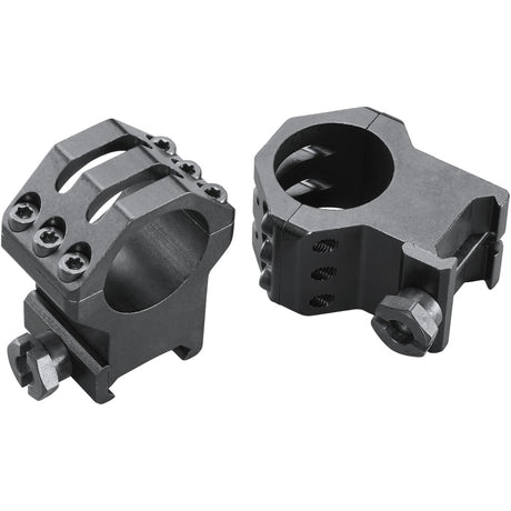 Weaver Classic 6Hole Skeleton Rings Matte Black 1" XXHigh Clamshell Pack | Weaver