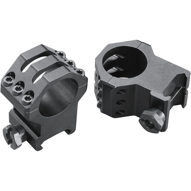 Weaver Classic 6Hole Skeleton Rings Matte Black 1" XXHigh Clamshell Pack | Weaver