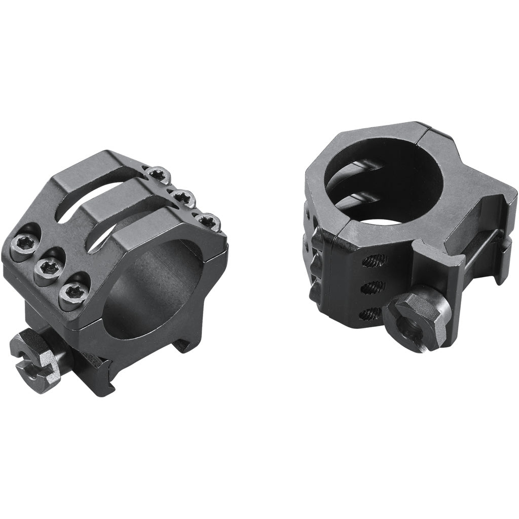 Weaver Classic 6Hole Skeleton Rings Matte Black 1" Medium Clamshell Pack | Weaver