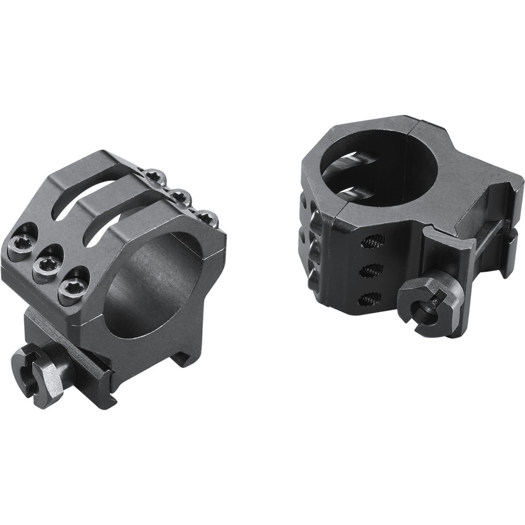 Weaver Classic 6Hole Skeleton Rings Matte Black 1" High Clamshell Pack | Weaver
