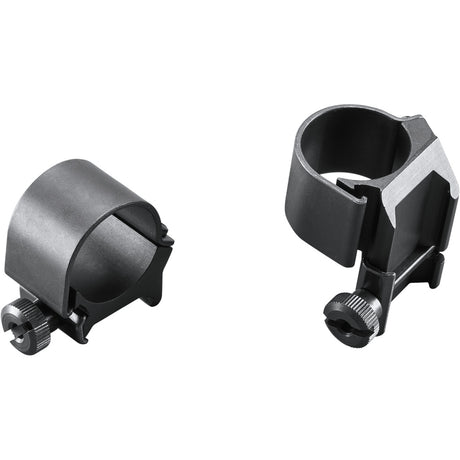 Weaver Classic Detachable Extended Rings Matte Black 1" Medium Top Mount Extended Clam Pack | Weaver