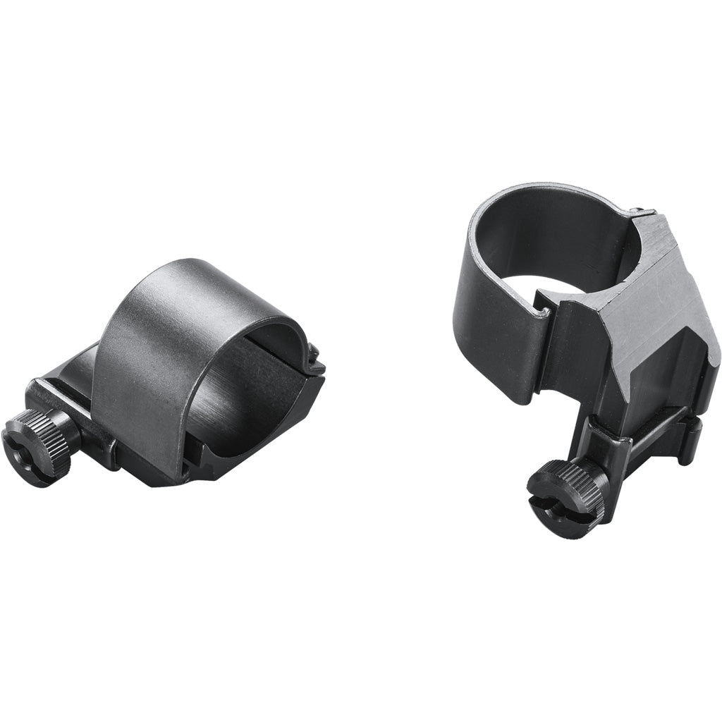 Weaver Classic Detachable Extended Rings Matte Black 1" Medium Top Mount Dual EXT Clam Pack | Weaver