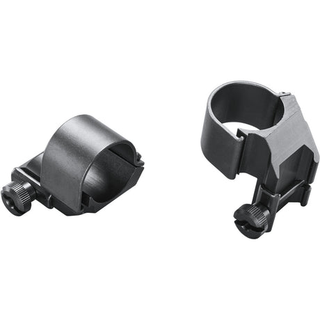 Weaver Classic Detachable Extended Rings Matte Black 1" Medium Top Mount Dual EXT Clam Pack | Weaver