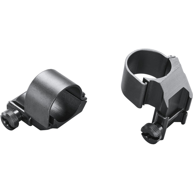 Weaver Classic Detachable Extended Rings Matte Black 1" Medium Top Mount Dual EXT Clam Pack | Weaver