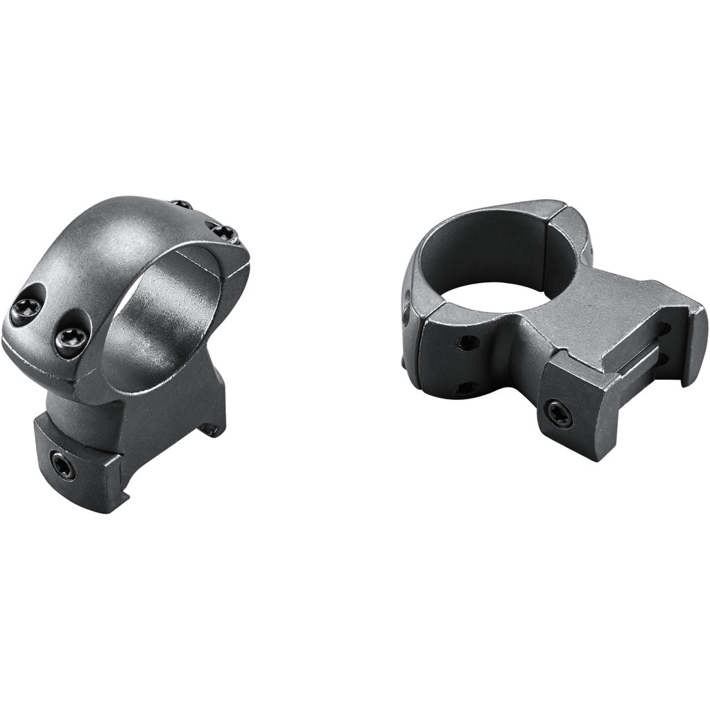 Weaver Grand Slam Steel Rings Matte Black 1" XHigh Clamshell Pack | Weaver