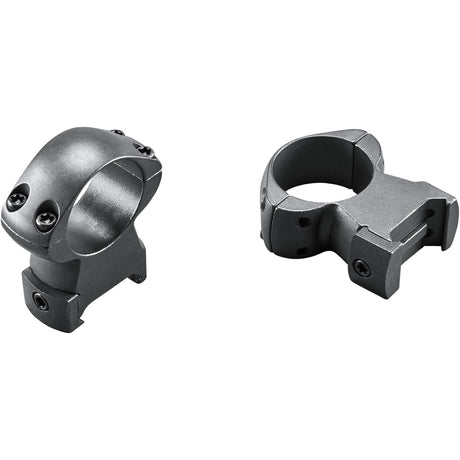 Weaver Grand Slam Steel Rings Matte Black 1" XHigh Clamshell Pack | Weaver