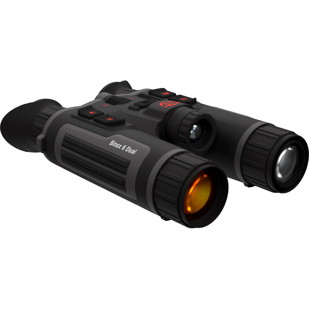 ATN Binox 6 Dual 256 LRF Thermal Binoculars 6-48x, 256X192 BLKw/Day,Night,Twilight 4K UHD &LRF | ATN