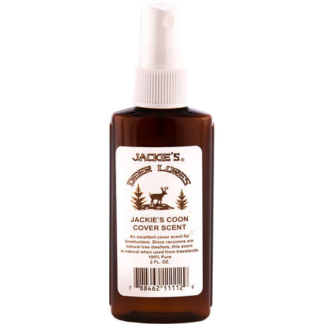 Jackies Raccoon Cover Scent w/Sprayer 2 oz. | Jackies Deer Lures
