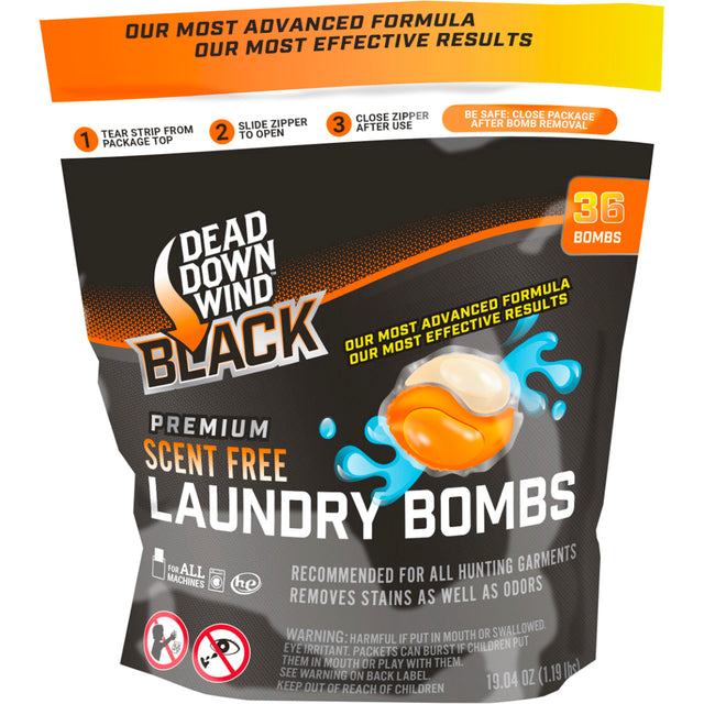 Dead Down Wind BLACK Premium Laundry Bombs 36 pk. | Dead Down Wind