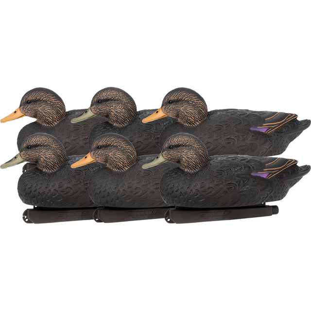 Zink Floater Duck Decoys Black Ducks 6 pk. | Zink Calls