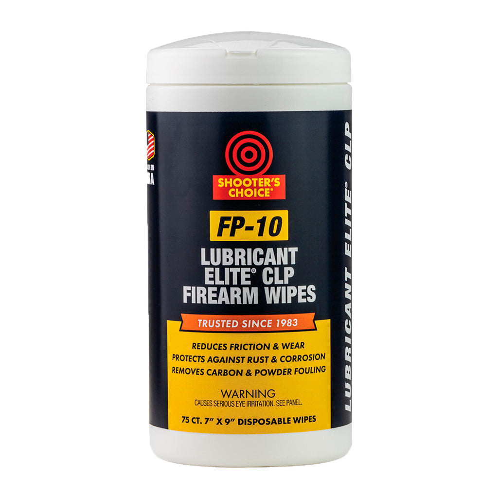 Shooters Choice FP-10 Lubricant Elite CLP Wipes 75 pk. | Shooter's Choice