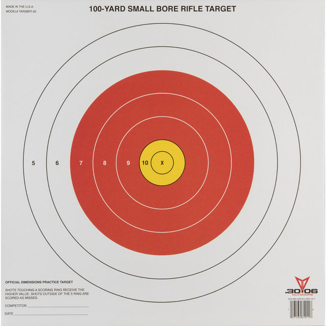 30-06 Small Bore Rifle Target 20 pk. | 30-06