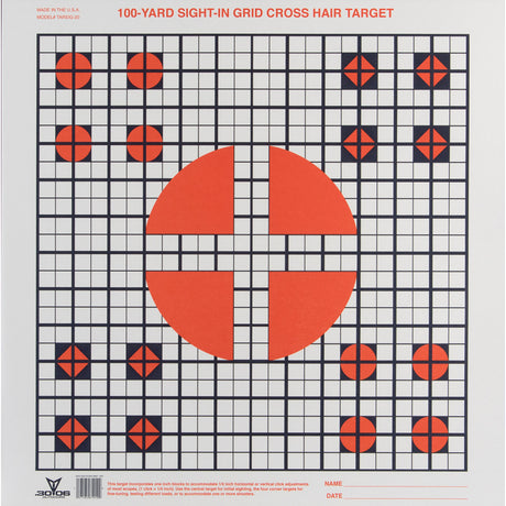 30-06 Sight in Grid Target 20 pk. | 30-06