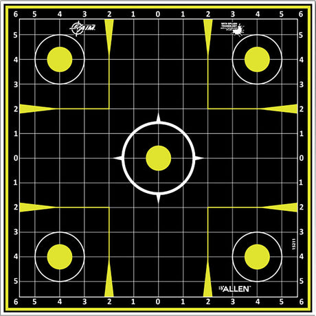 EzAim Splash Sight-In Grid Paper Target 12x12 12 pk. | Allen