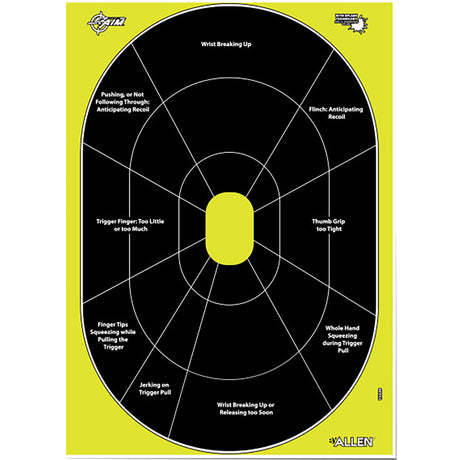 EzAim Splash Handgun Trainer Paper Target 12x18 8 pk. | Allen