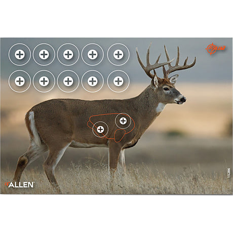 EzAim Four Color Whitetail Paper Target 16.5x24 2 pk. | EZ-AIM