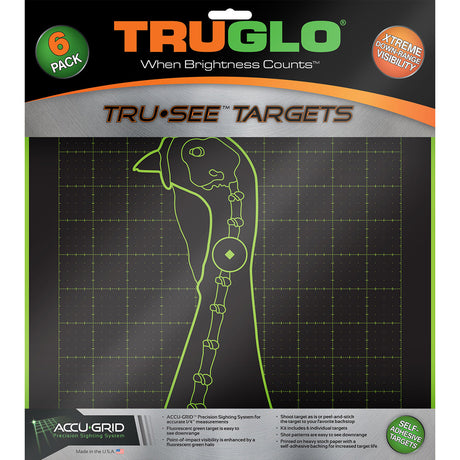 TruGlo TruSee Splatter Turkey Target Green 12x12 6 pk. | TruGlo
