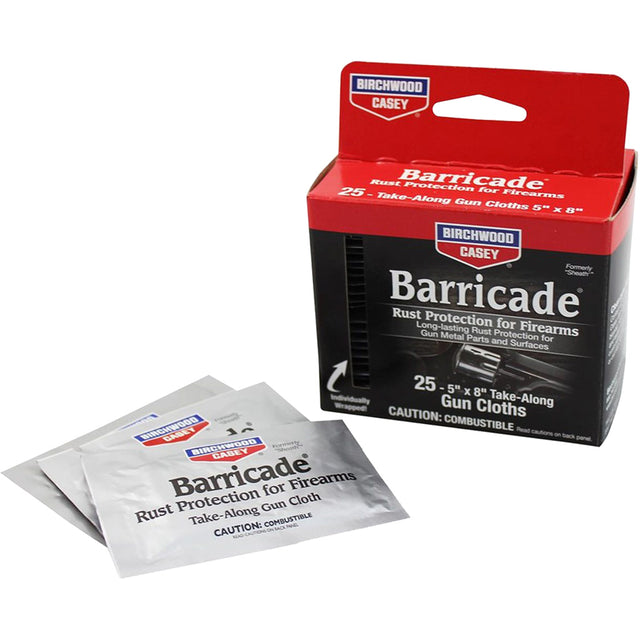 Birchwood Casey Barricade Rust Protection Wipes 25 pk. | Birchwood Casey