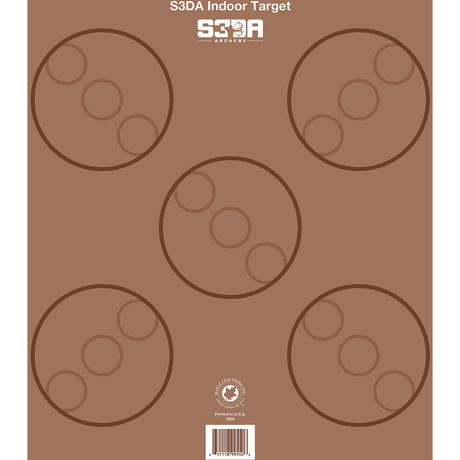 Maple Leaf S3DA 3D Target Face Brown ASA 25 pk. | Maple Leaf Press