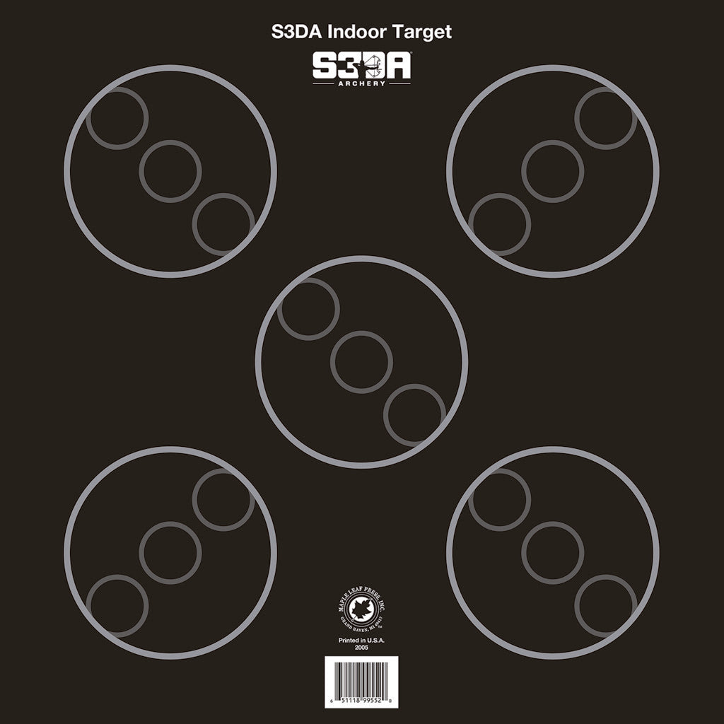Maple Leaf S3DA 3D Target Face Black ASA 25 pk. | Maple Leaf Press