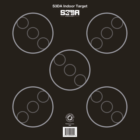 Maple Leaf S3DA 3D Target Face Black ASA 25 pk. | Maple Leaf Press