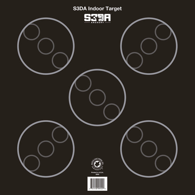 Maple Leaf S3DA 3D Target Face Black ASA 25 pk. | Maple Leaf Press
