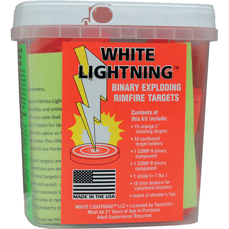 Tannerite White Lightning Rimfire Target 15 pk. | Tannerite Sports