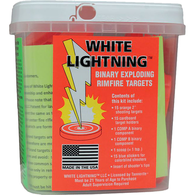 Tannerite White Lightning Rimfire Target 15 pk. | Tannerite Sports