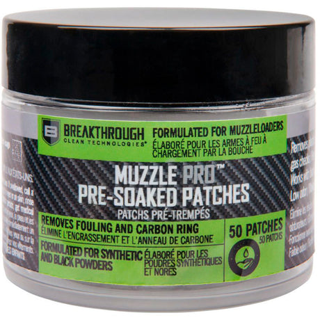 Breakthrough MuzzlePro Pre-Soaked Cleaning Patches | Breakthrough