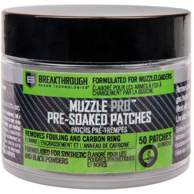 Breakthrough MuzzlePro Pre-Soaked Cleaning Patches | Breakthrough