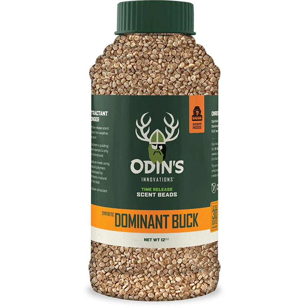 Odin's Innovations Dominant Buck Scented Beads 12oz Bottle | Odin's Innovations