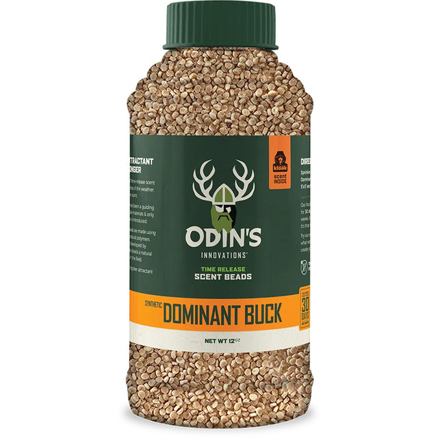 Odin's Innovations Dominant Buck Scented Beads 12oz Bottle | Odin's Innovations